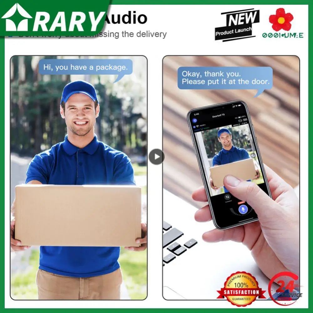 

Wireless Video Intercom Smart Home Wifi Video Doorbell Wireless Doorbell Electronic Door Bell Doorbell Digital Visual Intercom