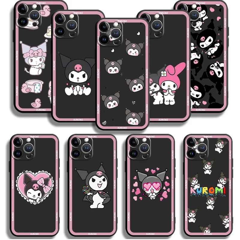 

Funda For Apple iPhone 14 Pro Max 13 12 11 6S X XS XR 6 8 Mini 7 Plus 5 12mini 13mini Back Cute Charming Kuromi