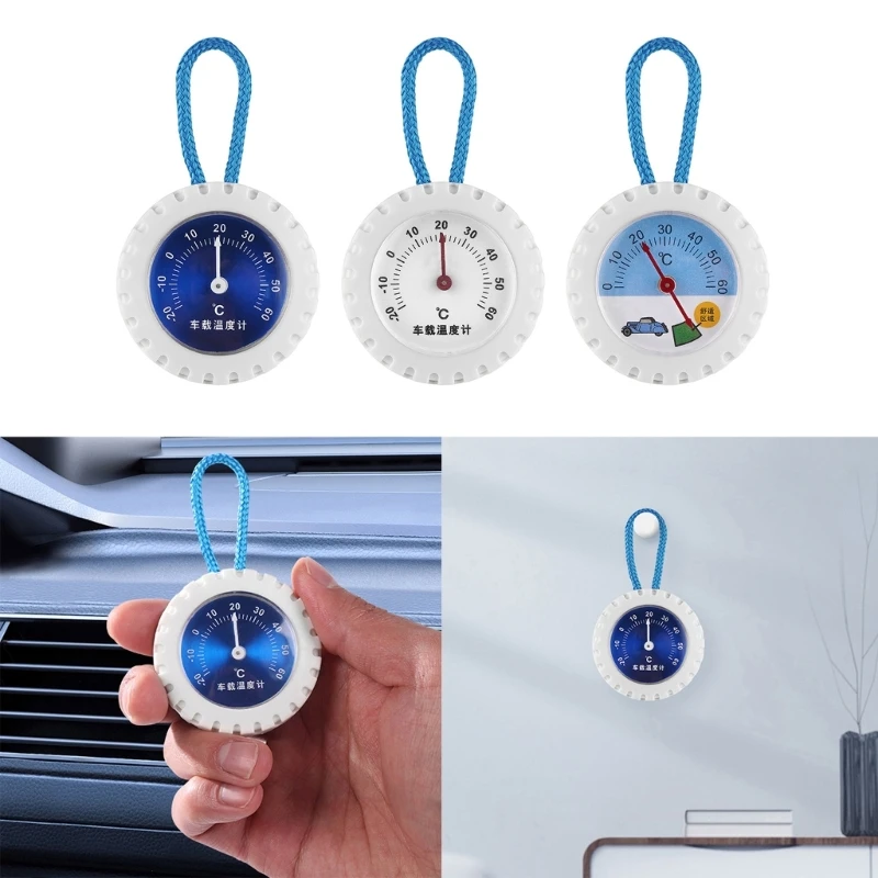 

Car Temperature Gauge with Blue Dial Stylish & Functional Dashboard Thermometer Multifunctional Temperature Meter DropShipping
