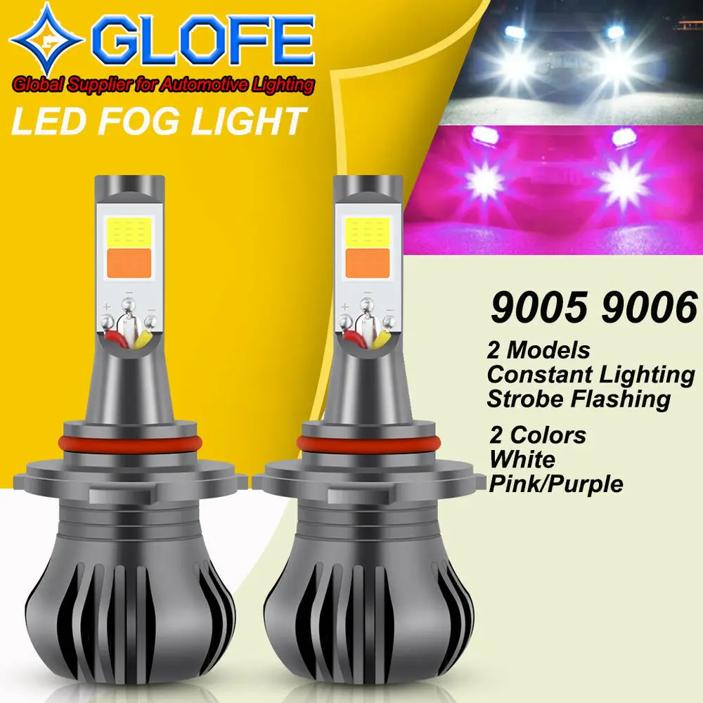 

9006 Hb4 Led Fog Light For Ram 1500 2500 Switchback Strobe 2-Colors White Pink