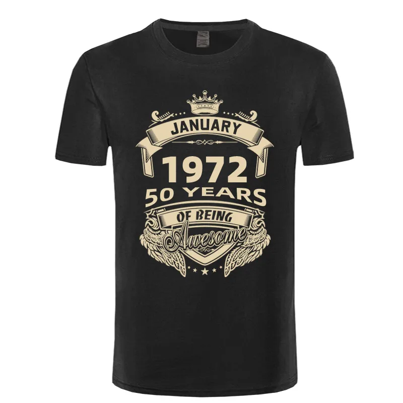 

Born In 1972 50 Years Of Being Awesome T Shirt January February April May June July August September October November December