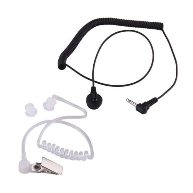 

3.5mm Single Listen/Receive Only Covert Acoustic Tube Earpiece Headset For Two Way Radio Speaker Mic Microphone