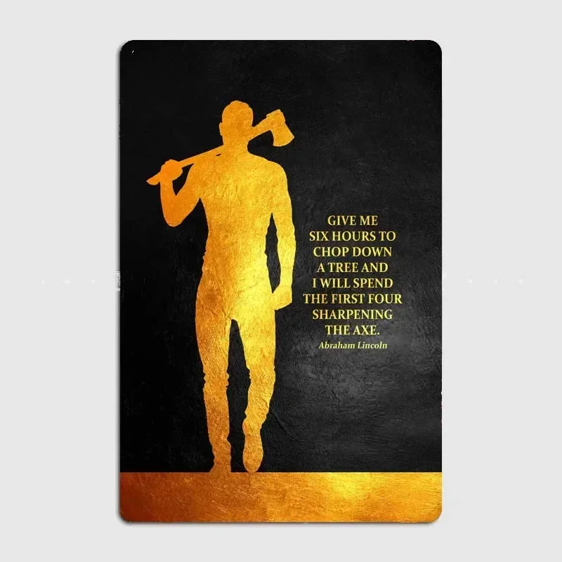 Цитата Авраама Линкольна золотая вдохновляющая цитата художественный постер