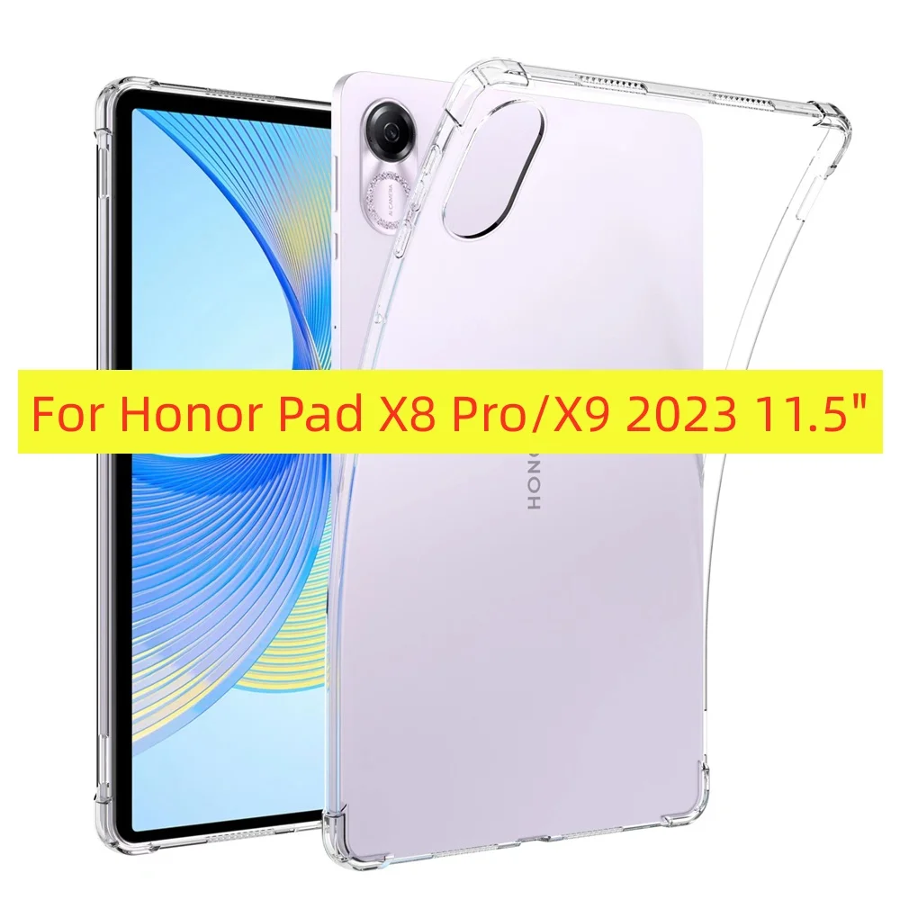 

Transparent TPU Case For HUWEI Honor Pad X9 2023 Case 11.5 inch Silicon Soft Cover for Honor Pad X8 Pro 11.5" ELN-W09/L09 Case