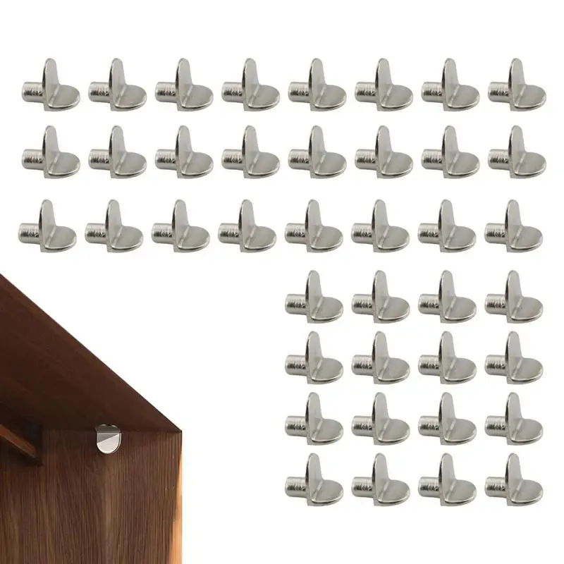 

Shelf Pegs 40 Pieces Closet Bookcase Shelf Bracket-Style Pegs Clips For Kitchen Furniture Bookcase Shelf Cabinet Closet Support