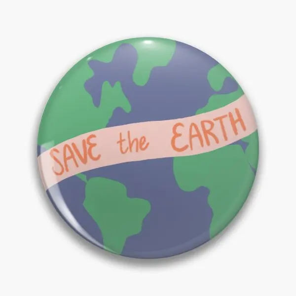 

Заколка на лацкан с надписью «Save The Earth»