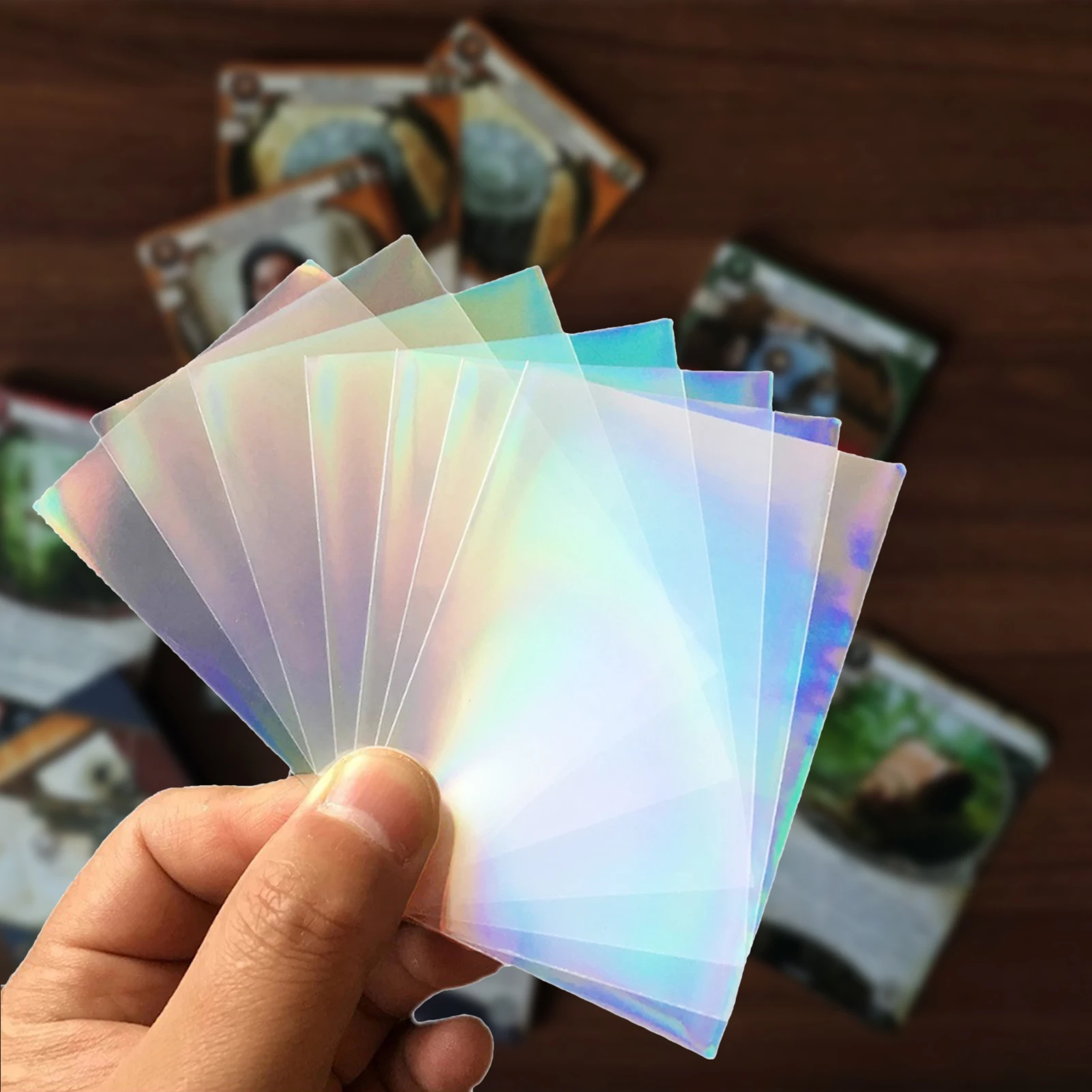 

100pcs Baseball Card Sleeves Hard PP Card Protective Sleeves Trading Card Holder Clear Sleeves Holder for Magic Board Game Poker