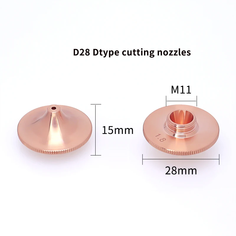 Наконечники сопла волоконного лазера Расходные детали двухслойная хромирующая