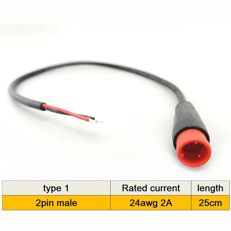 

2-контактный датчик сигнала для подключения электрического велосипеда, водонепроницаемый разъем для электронного велосипеда, тормозной трос скутера, отключение питания