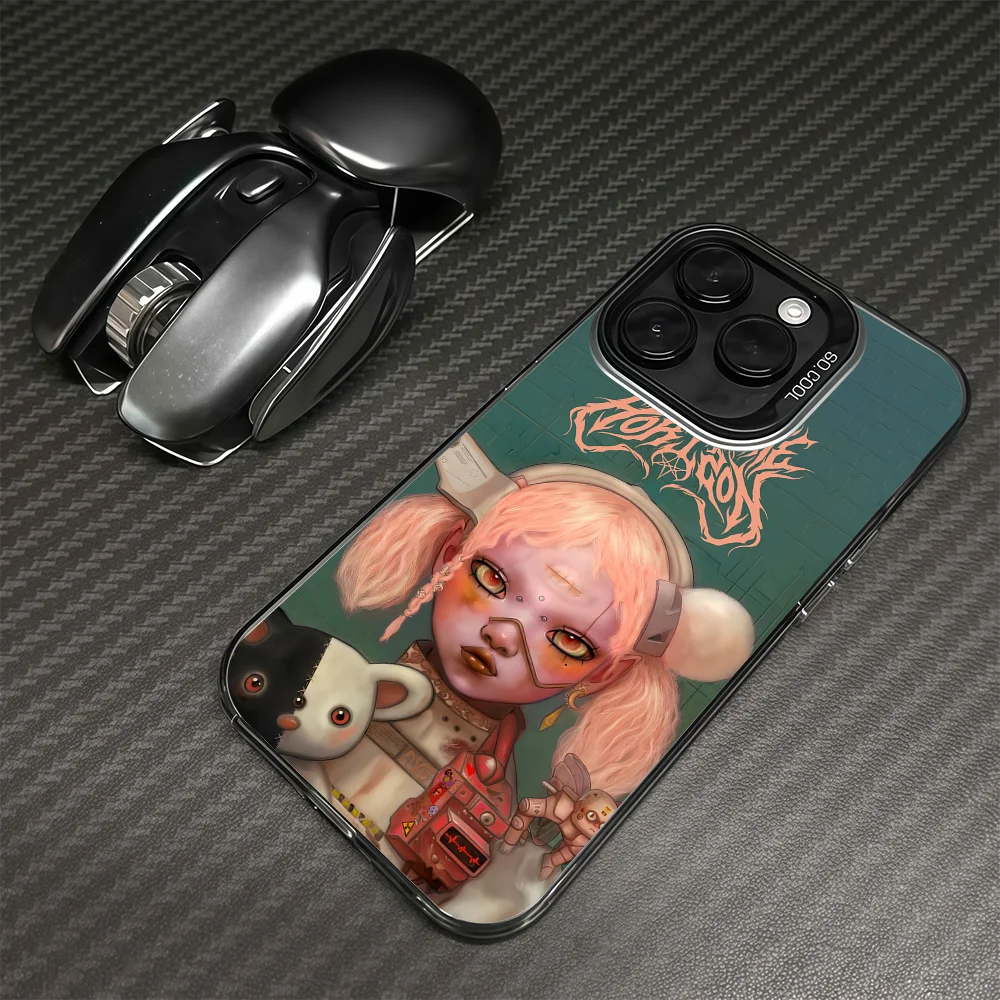 Чехол для телефона Band Bring me the H-horizon для Samsung Galaxy S25 S24 A55 A54 Ultra Plus Fe с гальваническим покрытием IMD Laser Color Cover (art.: 3920d1f7a778e) - 3920d1f7a778e