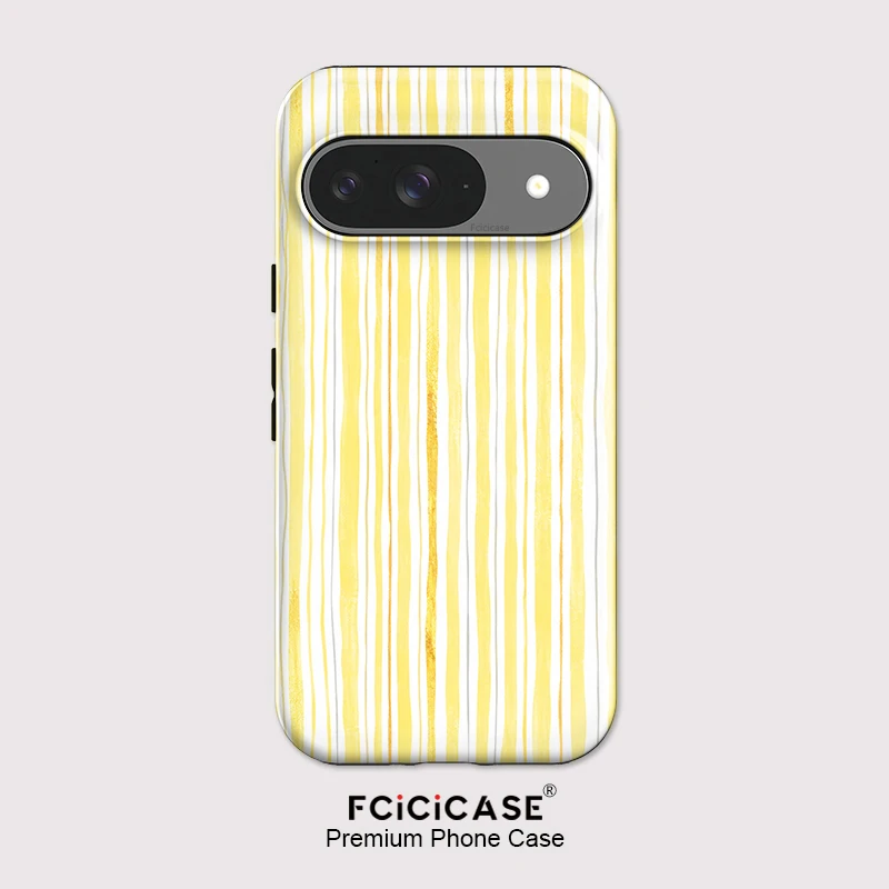 Фото Чехол для телефона Fcicicase PC + TPU 2 в 1 для Google Pixel 10 9 Pro XL 10 10A 7A 8A 8 9 Pro с полосатым рисунком, ударопрочный. №1