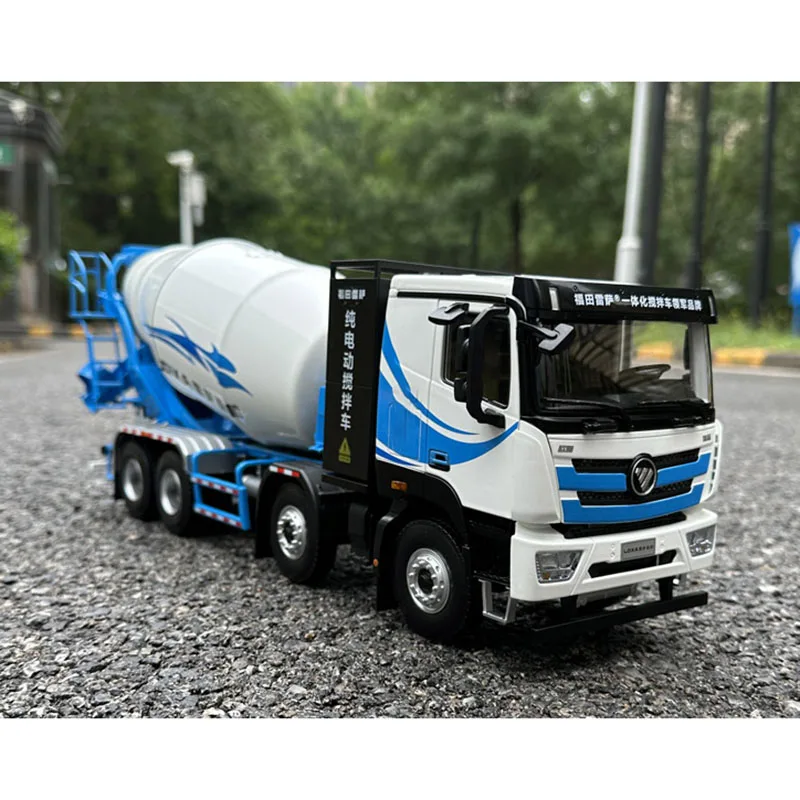 Литый под давлением в масштабе 1:24 Foton Новый энергетический миксер грузовик Сплав