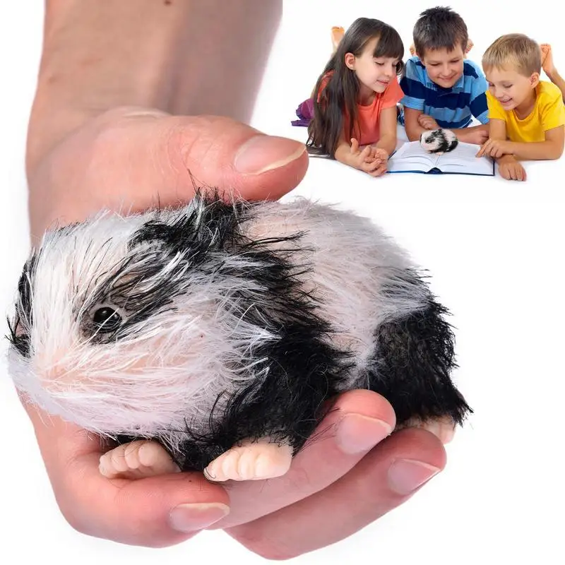 

Animals Silicone Baby Animals Mini Animals Doll Panda Toys With Hair Soft Animals Fake Pets Toy Kids Panda Doll Gifts