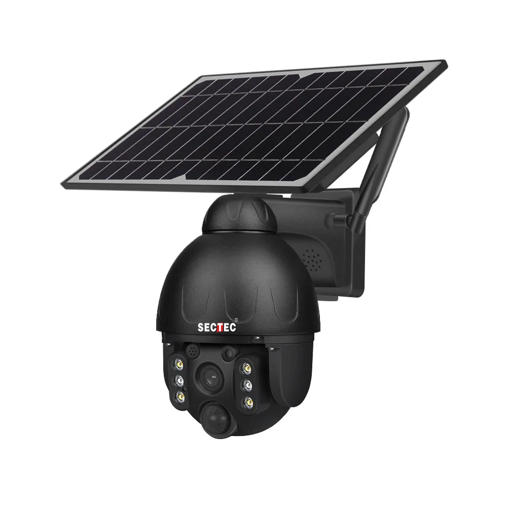 

4G SIM Card 1080P IP Camera WIFI Solar Panel Battery Security Camera Waterproof Outdoor PTZ CCTV Camera