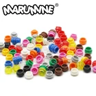 Marumine 500 шт., 1x1, круглые строительные блоки, аксессуары, совместимые с 4073, 6141, 30057, сборные частицы, кирпич