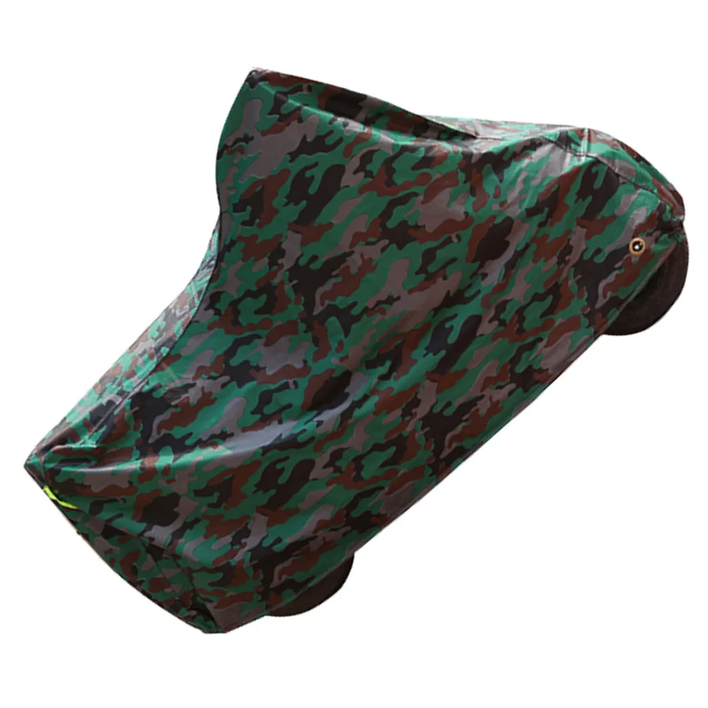 

Green Camouflage Universal Motorcycle Protective Cover Dustproof Waterproof Shelter Sun Block Cover Bike Rain Cover Outdoor