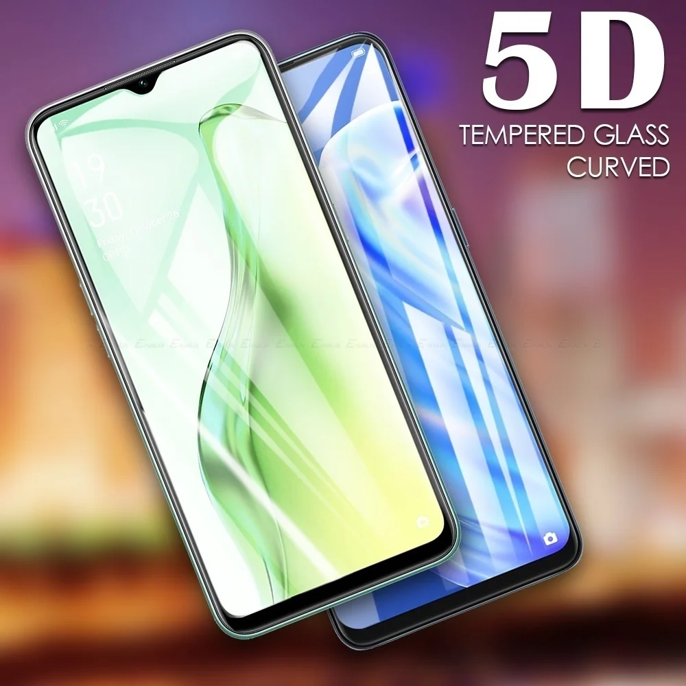 

5D изогнутые края полное покрытие защита экрана Закаленное стекло пленка для OPPO A77 A76 A96 A94 A95 A74 A93 A72 A92 A93s A91 A73 5G