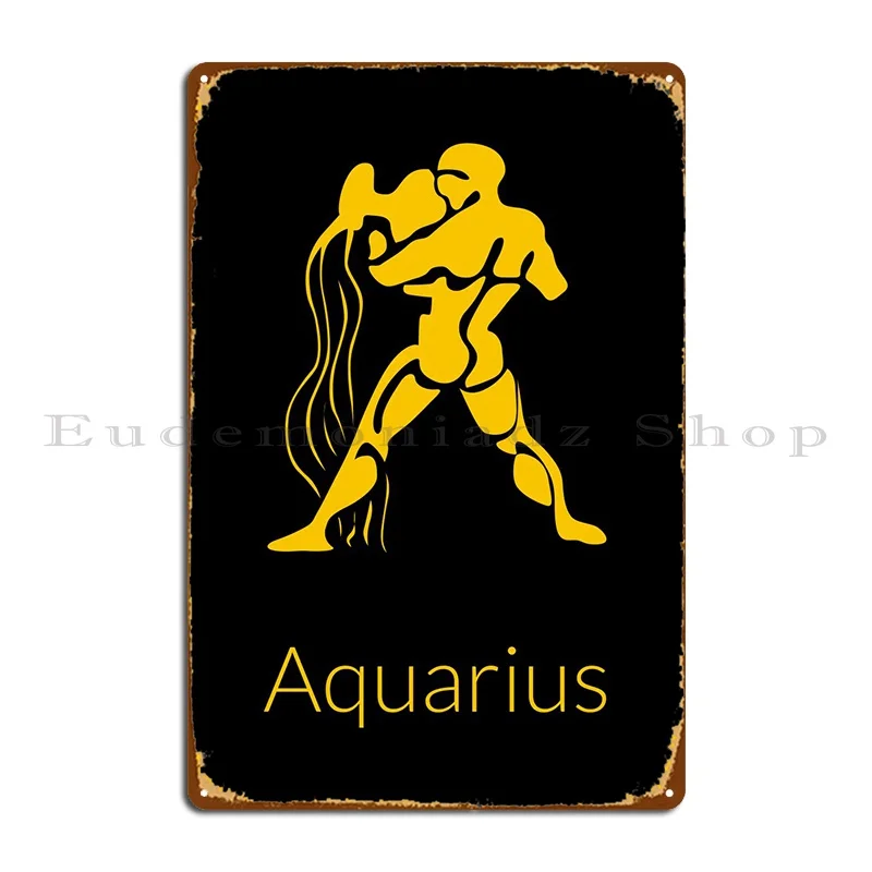 

Металлический знак «Водолей», Настенный декор, настенная роспись, кухня, пещера, дизайн, оловянный знак, плакат