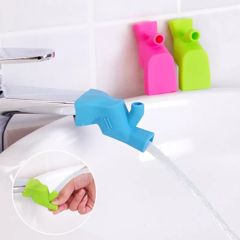 

Silicone Faucet Extender Water Tap Extension Sink Children Washing Device Bathroom Kitchen Sink Faucet Guide Extenders