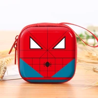 disney marvel avengers anime wallet figure toys avengers spiderman super hero square wallet kids toys birthday gifts