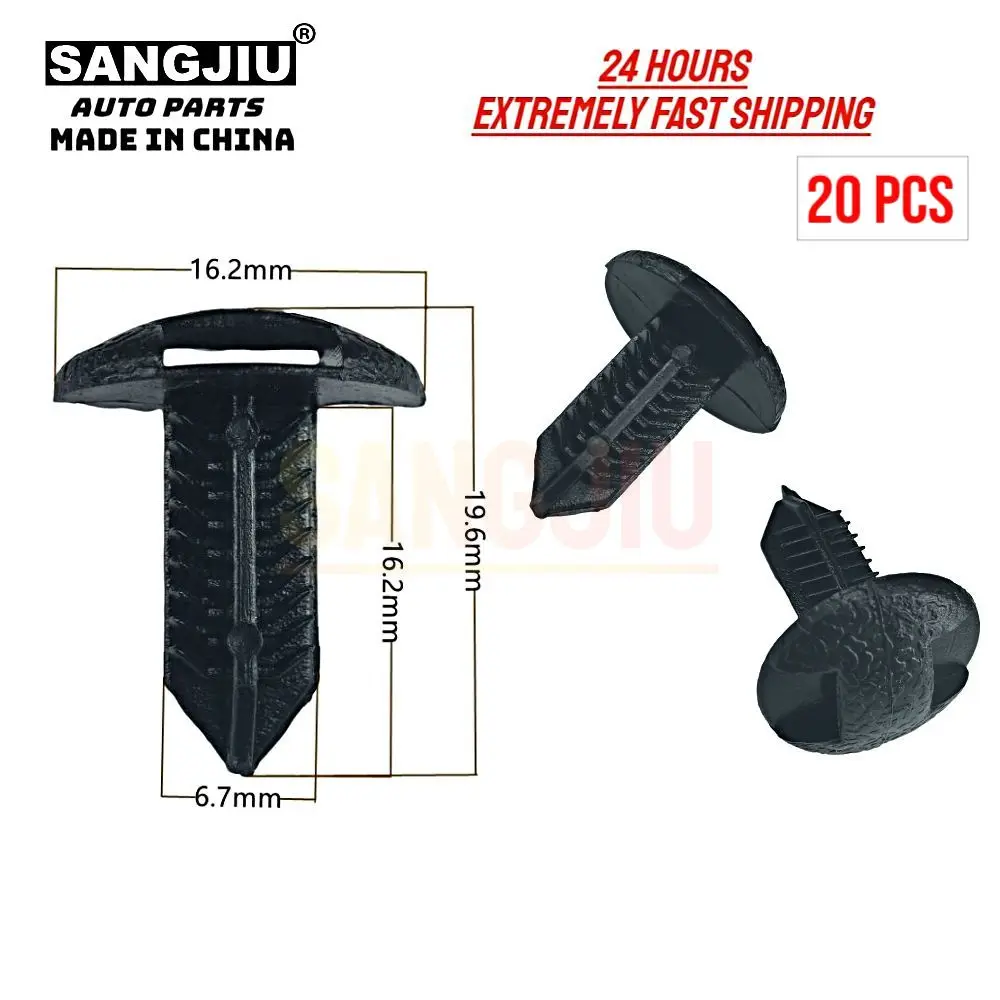 

20 шт., совместимые с фиксатором накладки багажного отделения Toyota Camry 9046708186