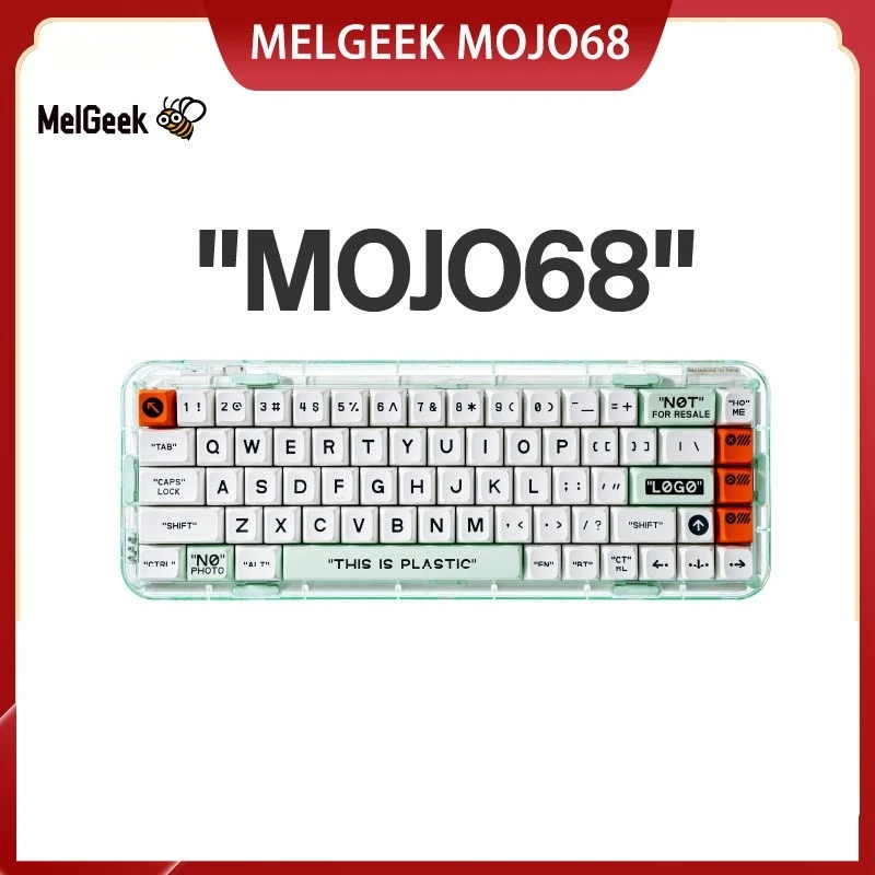Melgeek Mojo68 Беспроводная Bluetooth Механическая Клавиатура Трехрежимная RGB Подсветка