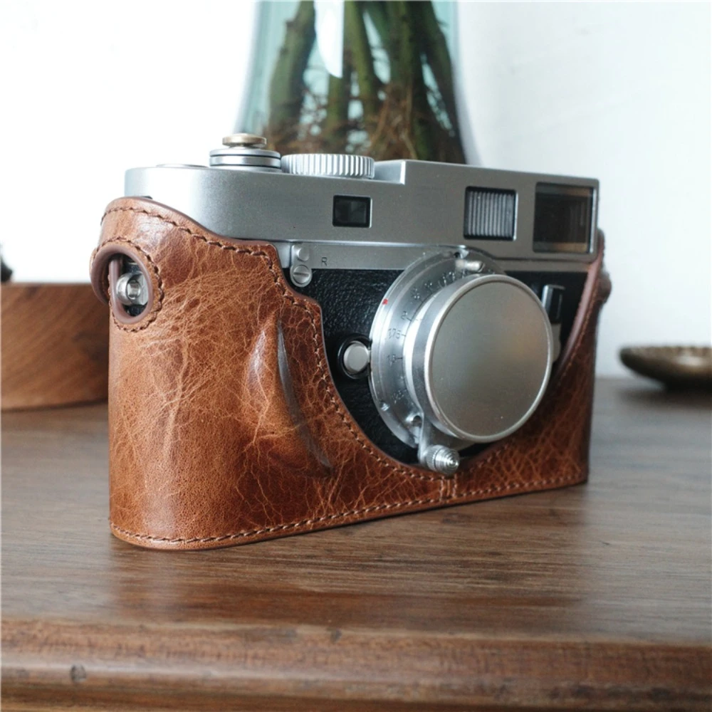 

Leather Camera Bag Cowhide Case Protective Case Carrying Case for Leica M6 M3 M4P M2MP M7