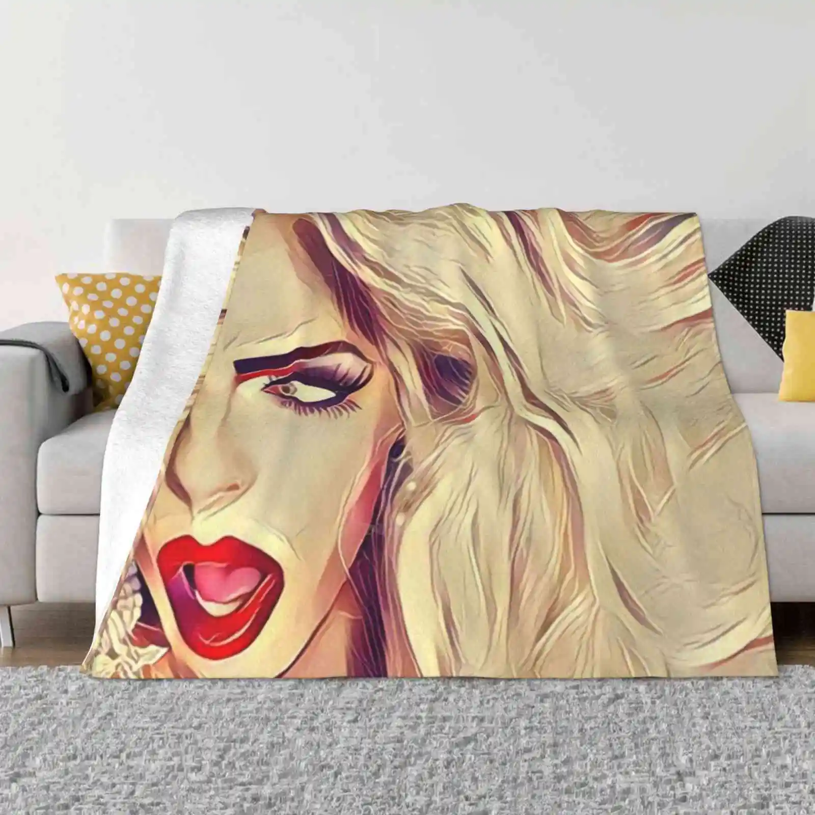 Мягкое теплое легкое тонкое одеяло Alyssa Edwards Drag Queen Rupauls Race Lgbt Gay Fan