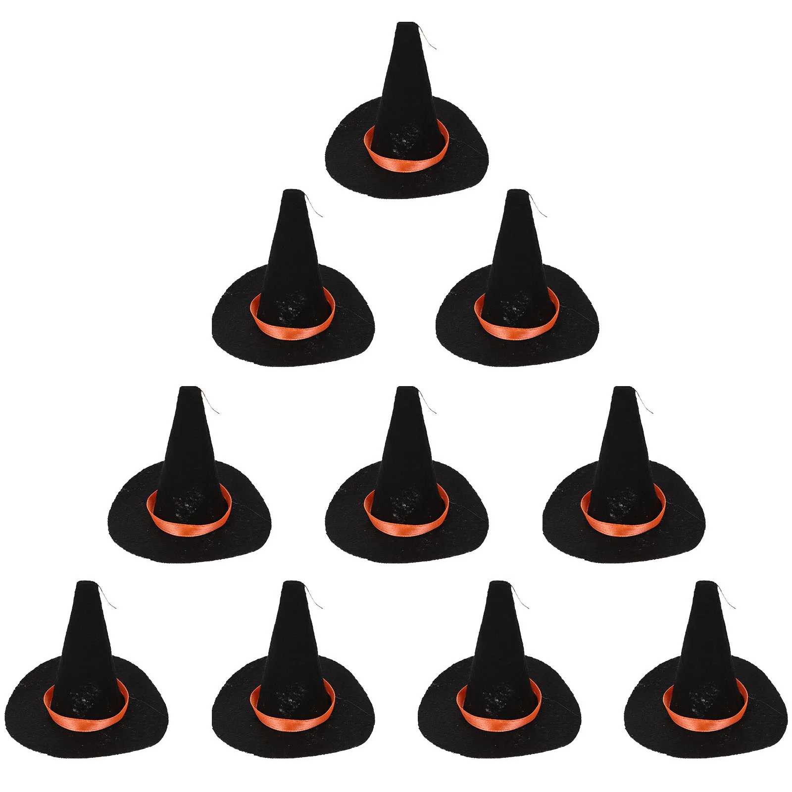 

Witch Hat Bottle Hats Miniparty Decor Crafts Capdecorations Topper Cover Caps Felt Accessories Miniature Ornament Small Wizard