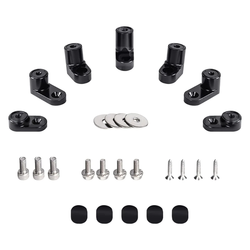 

D7WD Upgraded Car Modification Parts- Rear Wing Spoiler Risers Extender set Car Spare Parts- Durable suitable for ST Auto