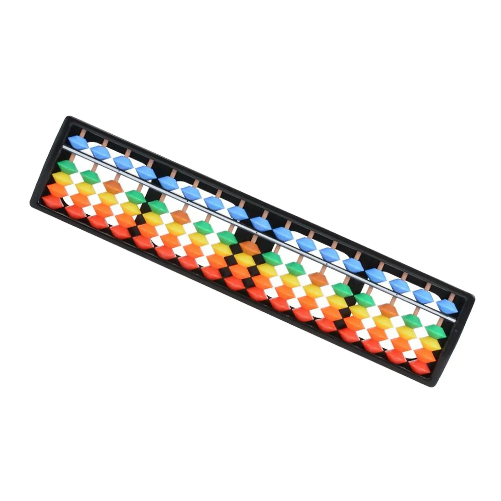 

17 Digit Rods Wooden Abacus Math Calculating Tool Counting Toy Math Arithmetic Toy with Reset Button Educational Toys for Kids