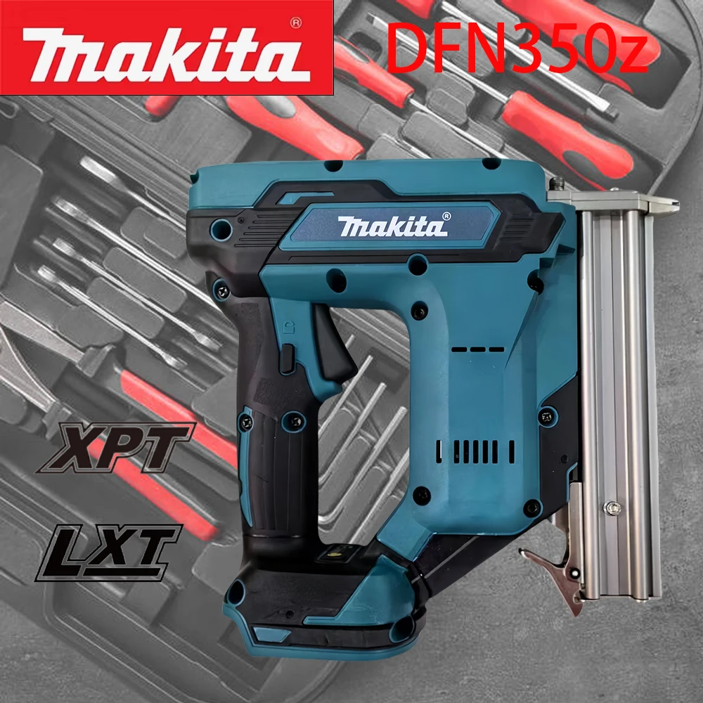 Беспроводной бесщеточный гвоздезабивной пистолет Makita DFN350Z 18 калибр для