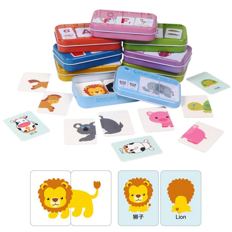 

Baby Visual Stimulation Flash Card Jigsaw cognition Puzzle Shape Matching Puzzle Cognitive Learning Early Education Card Toys