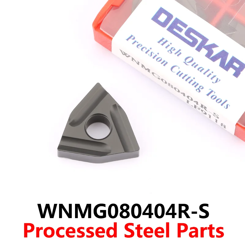 

DESKAR вклады WNMG 080404 L-S WNMG 080408 L-S WNMG 080404 Р-С WNMG 080408 R-S WNMG LF9118 Токарный станок с ЧПУ, твердосплавный резак, сталь