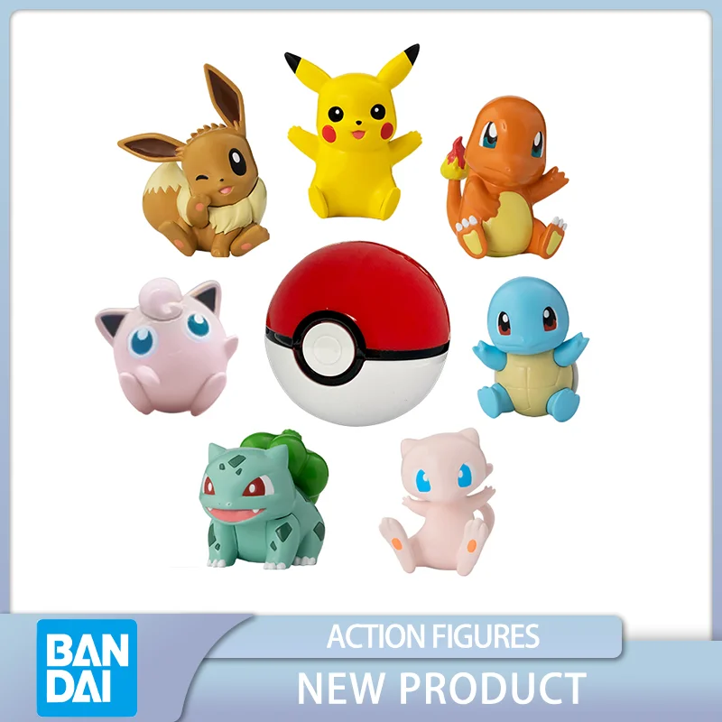 

BANDAI Pokemon Be Touch-and-go Pokemon Ball Suite Edition Charmander Pikachu Bulbasaur Anime Action Figures Collect Model
