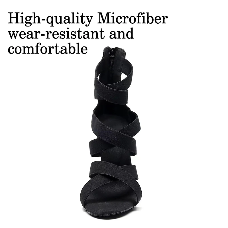 DKZSYIM New Women Dance Shoes High Heel Outdoor Jazz Latin Shoes Ladies Girls Tango Salsa Indoor Dance Shoes High Heels 11cm