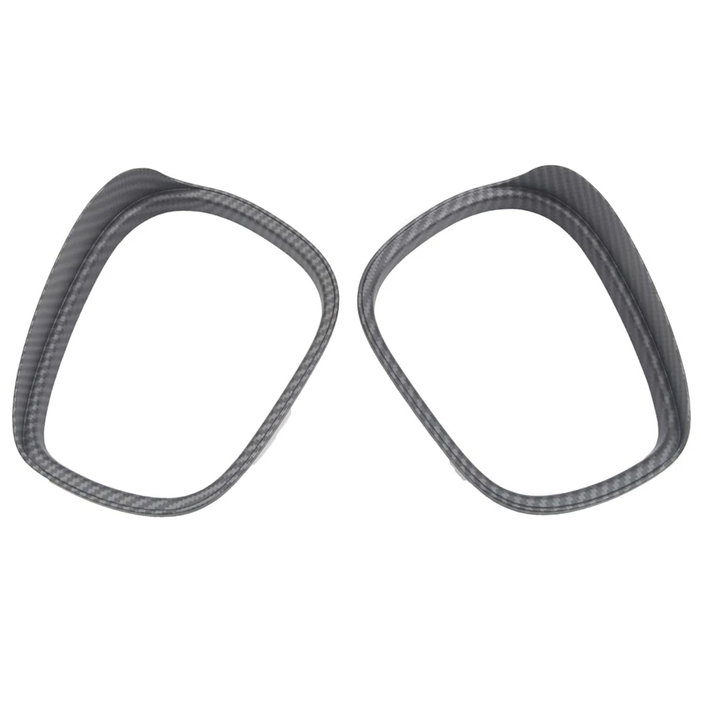 

Для Ford Mustang Mach-E 2021 + чехол для бровей в зеркале заднего вида с защитой от дождя, аксессуары для оправы, матовое углеродное волокно