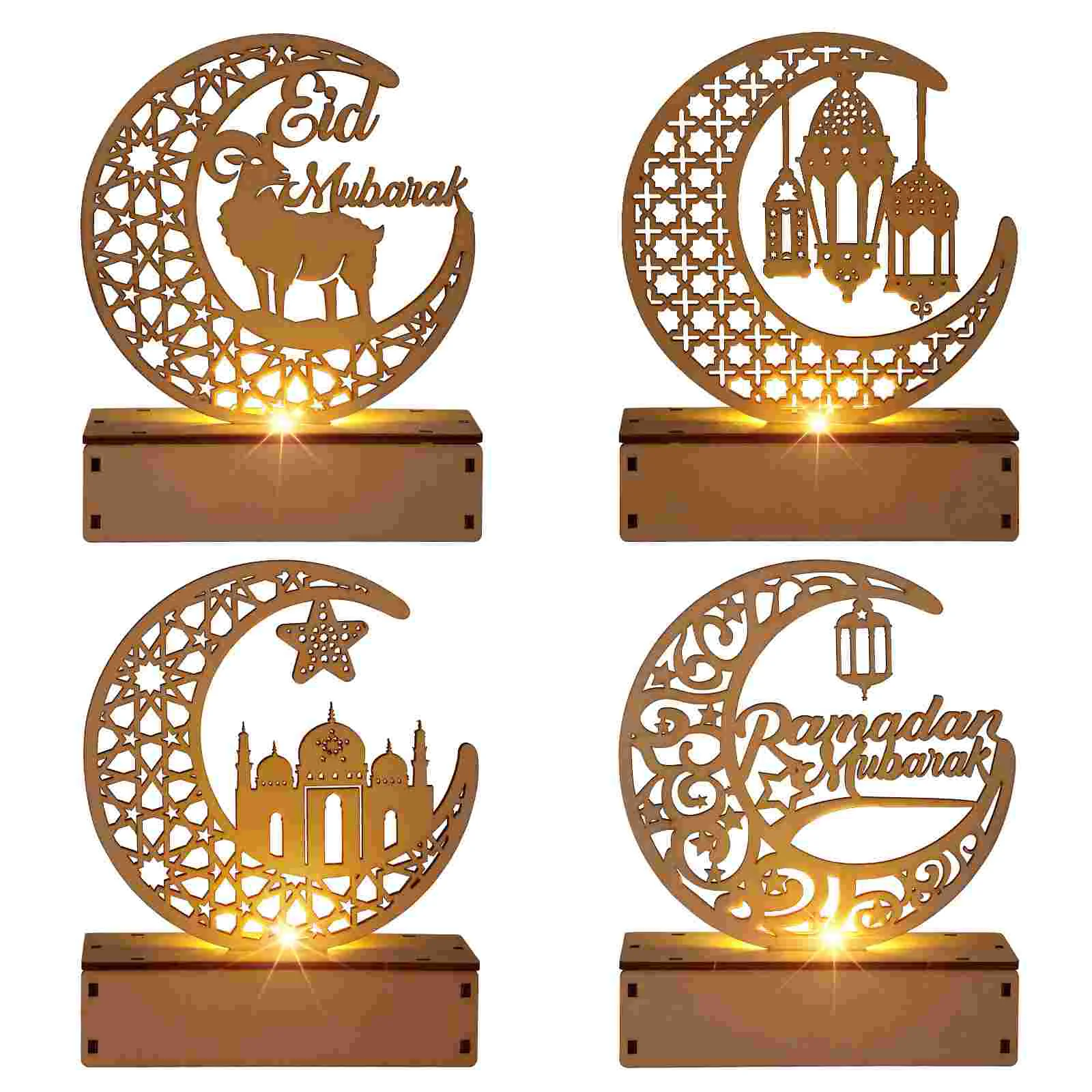 

Eid Ramadan Decorations Lamp Mubarak Ornaments Crafts Night Light Muslimsgift Islamic Decor Ornament Gifts Lantern Led