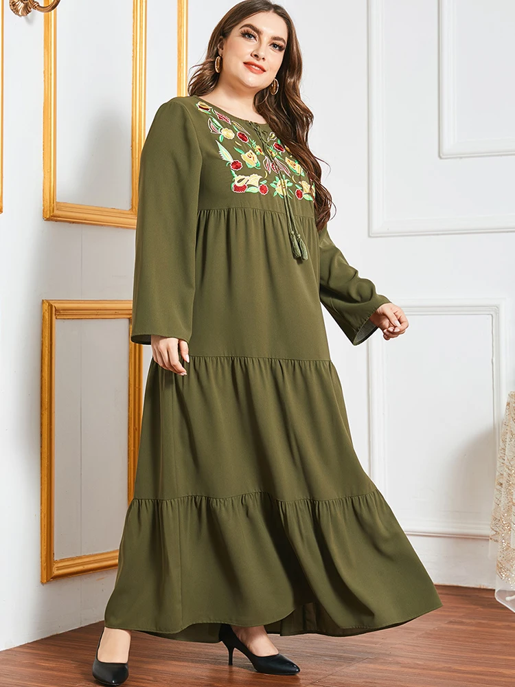 

Женское длинное платье, женское платье в мусульманском стиле