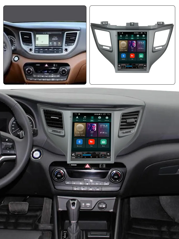 Android 11 DSP Tesla экран для Hyundai Tucson 2015 2016 2017 2018 автомобильный радиоприемник