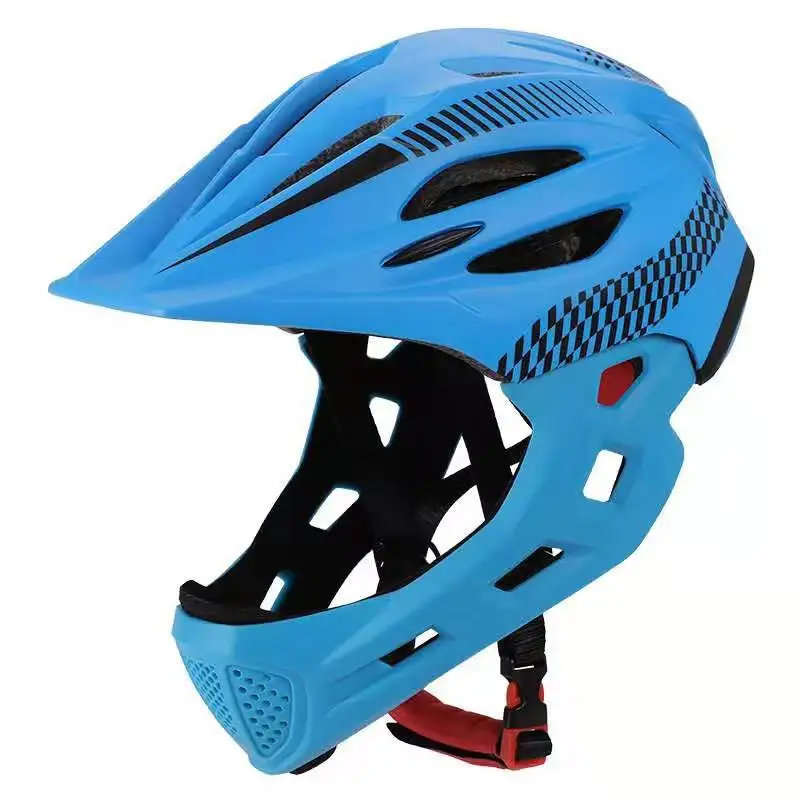 

Outdoor Sports Children's Full Face Helmet Balance Bike Scooter Bike Riding Helmet Children's Helmet with Light and Insect Net