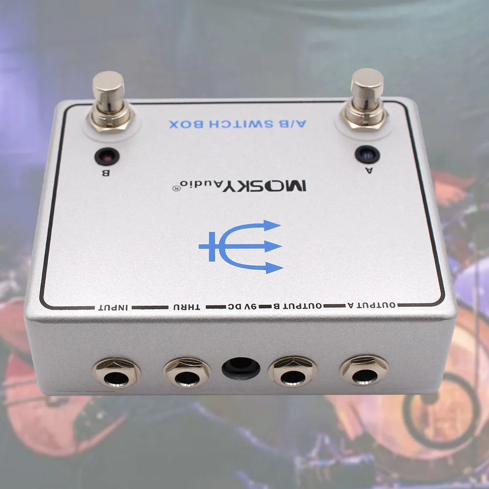 MOSKYAUDIO Гитарная бас-педаль A/B SWITCH Effect Channel Box Переключатель педали сигнала для двух