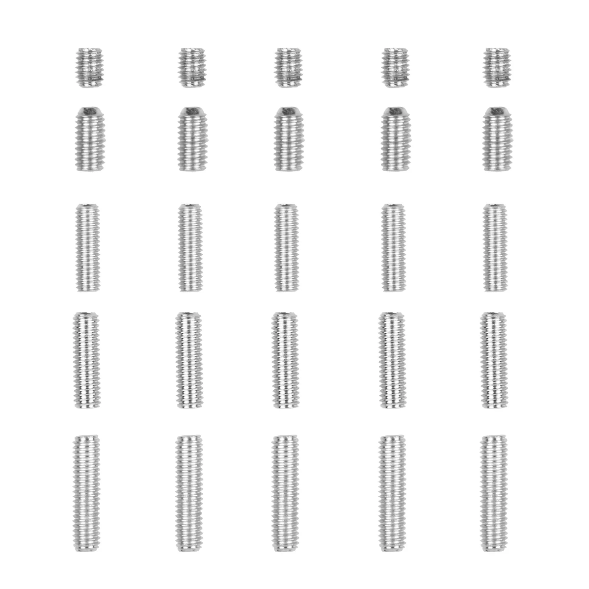 

25pcs Height Adjustment Electric Bass Guitar Bridge Saddles Hexagon Screws Tremolo Bridge Hex Screws for Tremolo Electric