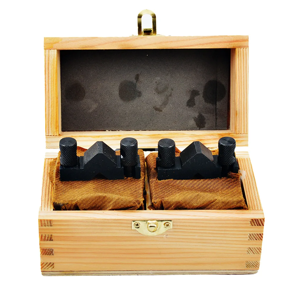 Зажим V-образных блоков пара точных испытаний V-образный блок 90 ° заземление