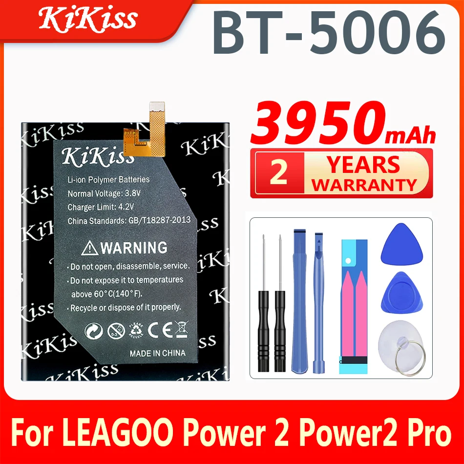 

KiKiss 3950mAh Rechargeable Battery BT-5006 for LEAGOO Power 2 Power2 ACCU Spare battery