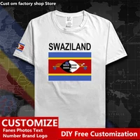 kingdom of swaziland swz country t shirt custom jersey fans diy name number logo high street fashion loose casual t shirt