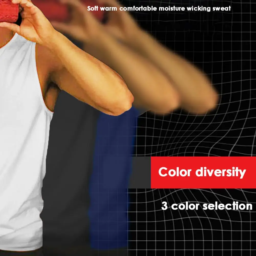 

Chic Men Summer Vest Round Neck Casual Mid Length Tank Top Breathable Men Summer Top Men Garment