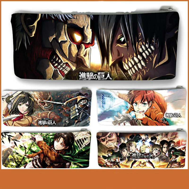 

Чехол для карандашей Эрена джейгера из «атаки на Титанов», милые канцтовары в стиле аниме, милый пенал для карандашей, стационарный студенч...