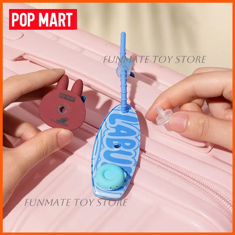 Фото НОВИНКА Оригинальный POP MART POP Bean: Декоративная подвеска-застежка из серии «Островной Отпуск» (Blind Box) – украшение для сумок, багажа, коллекционный подарок №4
