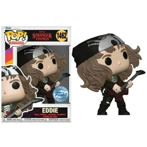 НОВЫЙ телевизионный гитарист Funko POP EDDIE 1436. #   Виниловые куклы, виниловая фигурка, коллекция моделей, куклы, игрушки для детей, рождественский подарок